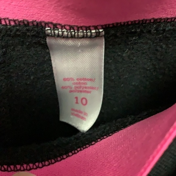 𝅺justice- black sweatpants with pink and white - Picture 6 of 6